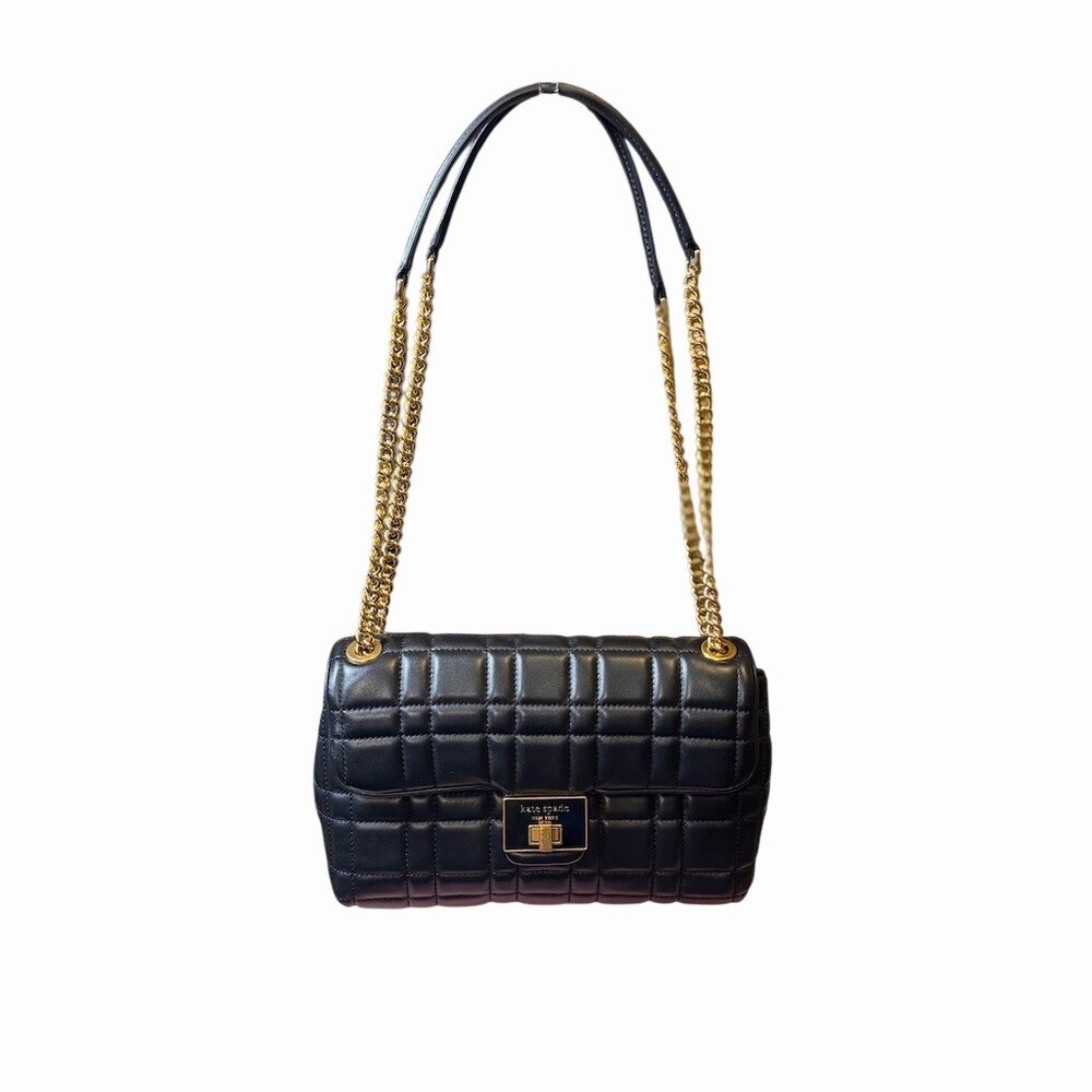 Kate Spade Medium Evelyn Black Quilted Shoulder Bag NWT